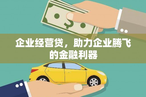 夏河企业经营贷，助力企业腾飞的金融利器