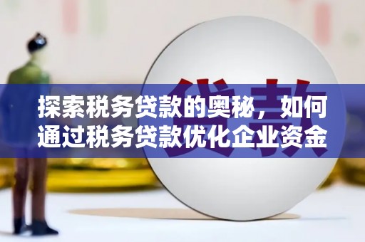夏河探索税务贷款的奥秘，如何通过税务贷款优化企业资金流