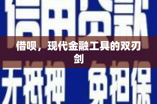 夏河借呗，现代金融工具的双刃剑