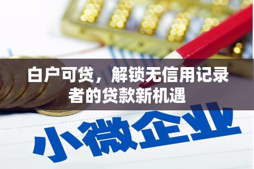 夏河白户可贷，解锁无信用记录者的贷款新机遇