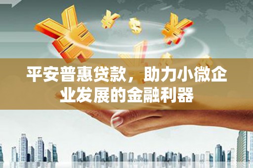 夏河平安普惠贷款，助力小微企业发展的金融利器