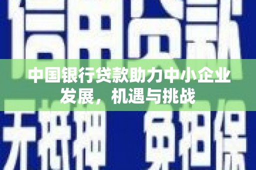夏河中国银行贷款助力中小企业发展，机遇与挑战