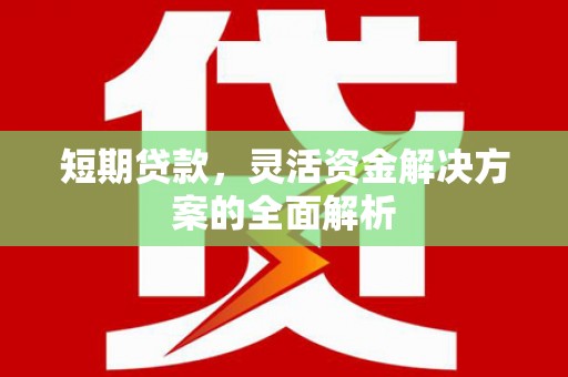 夏河短期贷款，灵活资金解决方案的全面解析