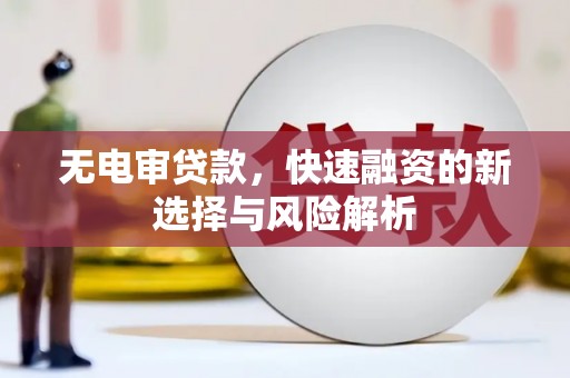 夏河无电审贷款，快速融资的新选择与风险解析