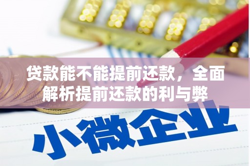 夏河贷款能不能提前还款，全面解析提前还款的利与弊