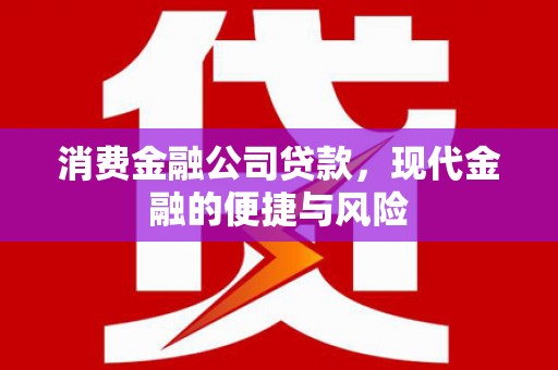 夏河消费金融公司贷款，现代金融的便捷与风险