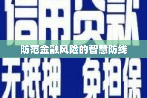 夏河防范金融风险的智慧防线
